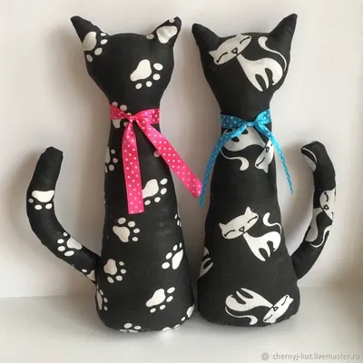 Textil-KUKLA Текстильные куклы и игрушки ручной работы.: Cats - влюбленные коты  неразлучники (в стиле тильда)