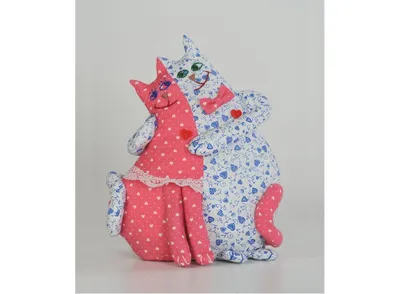 Влюбленные коты: текстильная поделка на День святого Валентина | Joy-Pup -  всё самое интересное! | Дзен