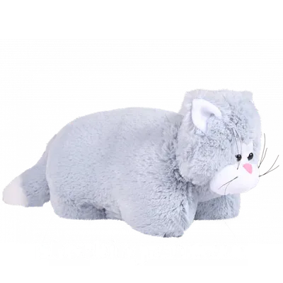 Подушка-игрушка Котик-плюшка 21х15 см голубой купить недорого в  интернет-магазине товаров для декора Бауцентр