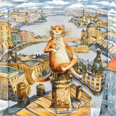 Гобелены «Питерские коты» В.Румянцева купить в «ArtAngels».
