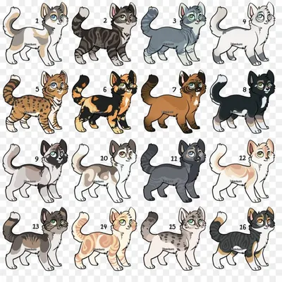 Окрасы котов рисунки - 73 фото