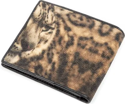 Актуальное портмоне из кожи ската с рисунком тигра | Покупайте в Интернет  Бутике \"Экзотическая кожа\"