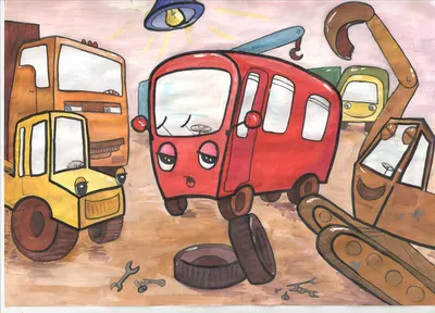 Длиный автобус , красиво, реалистично…» — создано в Шедевруме