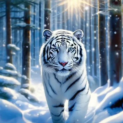 Профиль Портрет Белого Тигра — стоковые фотографии и другие картинки Белый  тигр - Белый тигр, Без людей, Вертикальный - iStock