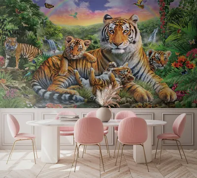 Картина Охота на тигров и львов ᐉ Иванов Александр ᐉ онлайн-галерея Molbert.