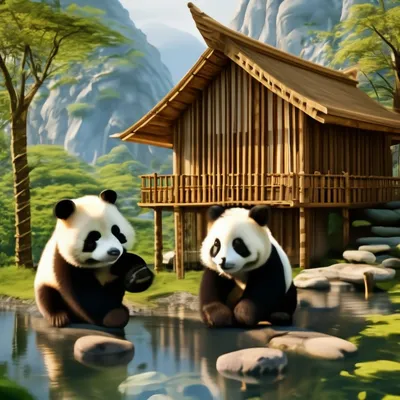 Две милые панды 40х50 000 Art-Hobby-Market 147771205 купить за 669 ₽ в  интернет-магазине Wildberries