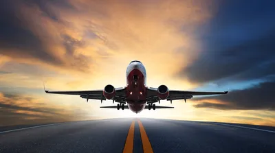 Красивый самолет летает в красочные облака Стоковое Фото - изображение  насчитывающей самолета, померанцово: 112511510