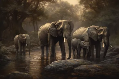 Красивые и интересные фотографии слонов