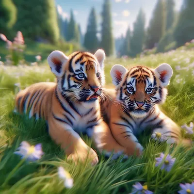 Картинки на тему #тигрята - в Шедевруме