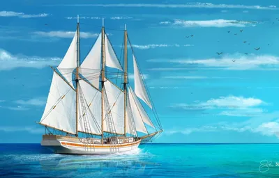 The Poseidon / старинные корабли :: красивые картинки :: Bonhotal william  :: art (арт) / картинки, гифки, прикольные комиксы, интересные статьи по  теме.
