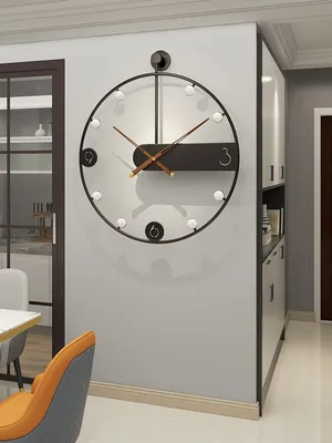 Часы, современные бесшумные настенные часы, используемые в коридорах,  гостиных, столовых, 60*70 см - купить по низкой цене в интернет-магазине  OZON (1243742468)