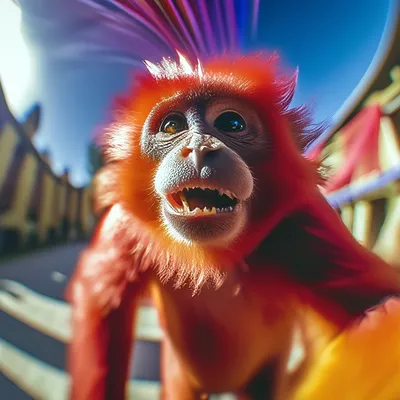 Красная обезьяна ревуна стоковое фото. изображение насчитывающей красно -  62888868