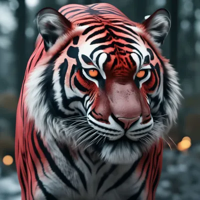 ярко-красный тигр, который вышел из зелёных джунглей на каменную дорогу,  смотрит на тебя с любопытством Стоковое Фото - изображение насчитывающей  глаза, россия: 230116498