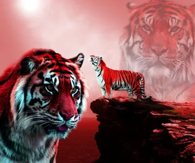 Красный тигр шаржа иллюстрация вектора. иллюстрации насчитывающей  изолировано - 50450293