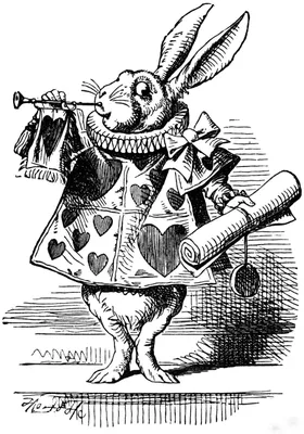 Новое изображение Кролика из Алисы в стране чудес