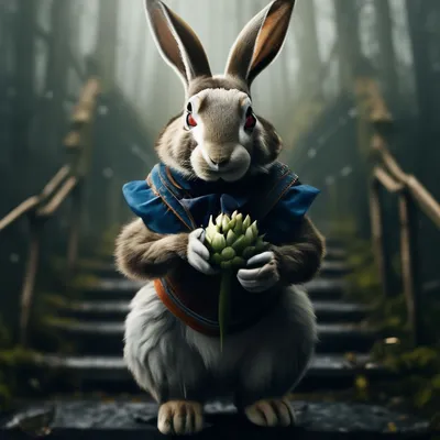 Кролик из Алисы в стране чудес: новое фото
