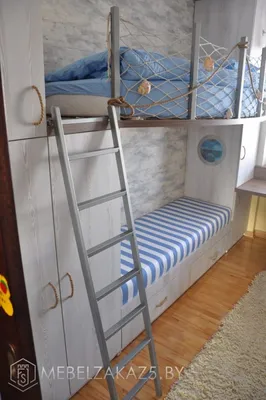 Детская модульная мебель | Раздвижная детская кровать Вырастайка - Мебель  для мальчика Вырастайка комната 3