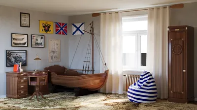 Купить Двухъярусная кровать корабль Pirate 90x200 (Турция, CILEK) за 88 999  рублей | Roomsee