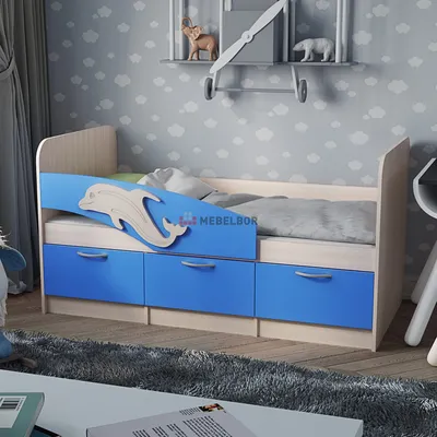 Кровать детская «Дельфин» — Мебель Профи