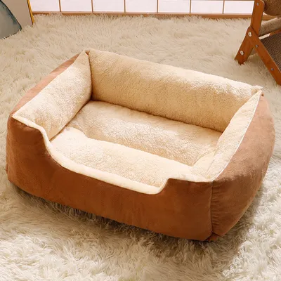 Кровать для собаки плюшевая подушка для собак корзина для домашних животных  кровать купить в Германии - kaufbei.tv