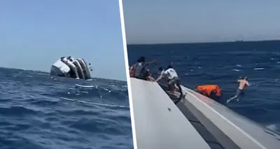 Появились ужасающие кадры, как туристы спрыгивают с тонущего корабля после  его крушения в египетском Бермудском треугольнике | Туристические новости  от Турпрома