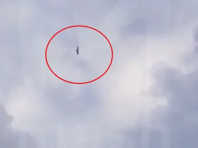 Опубликовано видео крушения самолета, принадлежавшего Евгению Пригожину