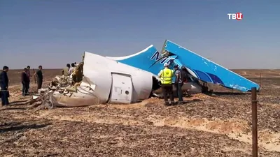 Российский самолет, потерпевший крушение в Египте, потерял скорость с 400  до 93 узлов