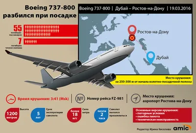 МАК назвал причины катастрофы Boeing 737–800 в Ростове-на-Дону - Газета.Ru