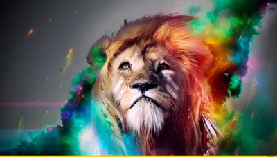 Крутой лев в очках» — создано в Шедевруме
