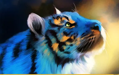 Серебристый тигр, красивые …» — создано в Шедевруме