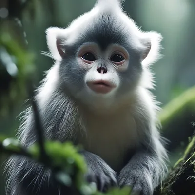 Курносая маленькая обезьяна исчезающий…» — создано в Шедевруме