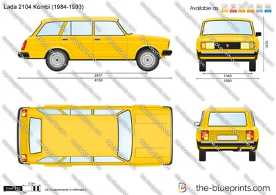 Лада 2104 1984, 1985, 1986, 1987, 1988, универсал, 1 поколение технические  характеристики и комплектации