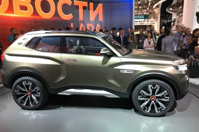 MOSCOW, AUG.31, 2018: View on LADA Stand with New Concept Off Road Car  Chevrolet Niva 4x4 Vision and People Around on Automotive E Editorial Photo  - Image of expensive, cars: 125220416