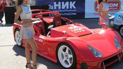 The new LADA Revolution car prototype undergoing tests at the Myachikovo  highway the Moscow Region during the AVTOVAZ 2004 Stock Photo - Alamy