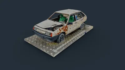 ВАЗ-2109 Спутник 2011 3D модель - Скачать Автомобили на 3DModels.org