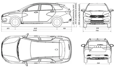 Новая Lada Vesta FL: появились чертежи и характеристики :: Autonews