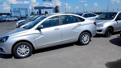 The Lada Vesta. Light Green Color. Auto Parked on the Roadside. Editorial  Photo - Image of dust, lada: 123535671