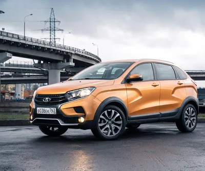 MOSCOW - AUG 2016: VAZ LADA XRay Cross Concept presented at MIAS Moscow  International Automobile Salon on August 20, 2016 in Moscow, Russia Stock  Photo - Alamy