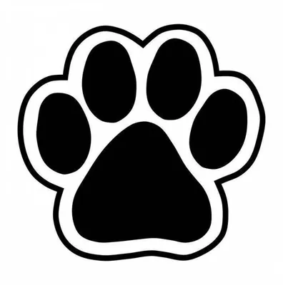Силуэт лапа животного , лапа кошки лапа собаки Stock Vector | Adobe Stock