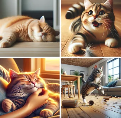 Иллюстрация Ленивый кот в стиле 2d | Illustrators.ru