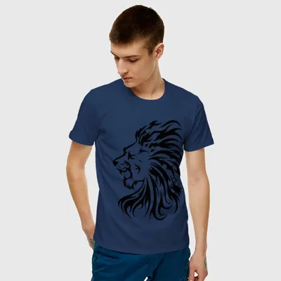 Мужская футболка хлопок Лев чандр ❤ — купить со скидкой 20% на «Все  Футболки.Ру» | Принт — 111788