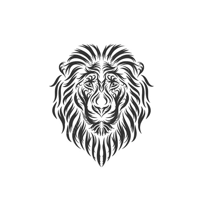 Лев, угольный карандаш | Пикабу