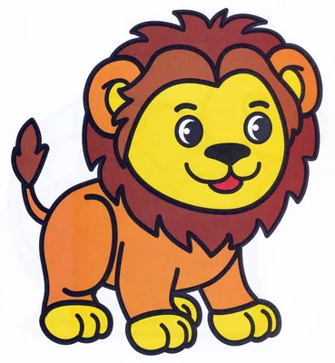 Рисунок льва, мультяшный лев, Персонаж из мультфильма, нарисованный,  животные png | PNGWing