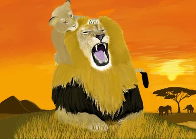 Картина на холсте (львица, лев львица и львенок семья, лев львица, лев  львица и львенок животные) 40x60 интерьерная/в комнату/на стену/в спальню -  купить по низкой цене в интернет-магазине OZON (619133127)