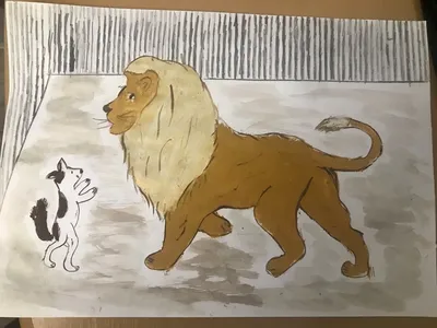 Рисунок к сказке собачка и лев - 48 фото