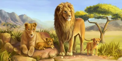 Лев, львица и львенок тату: символика и значение - tattopic.ru