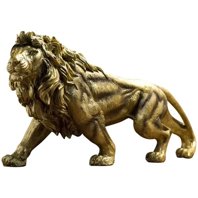 Большая статуя льва, скульптура животного, искусство, смола для дома,  крыльца, офиса, Рождественское украшение | AliExpress