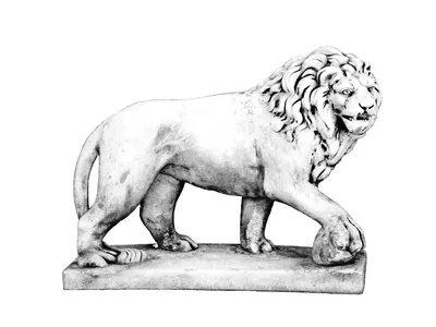 Скульптура «Лев лежит» в Раменском – Купить по низкой цене в магазине  Лесной Массив