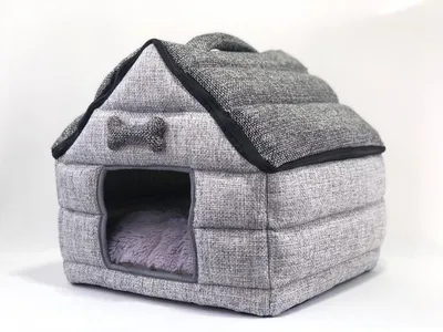 Лежак для собак с капюшоном розовый | Лежанка для котов с одеялом | HAUSTIER