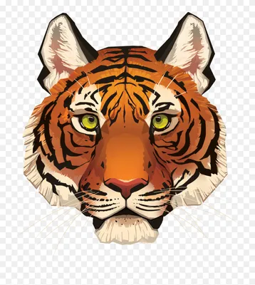 Жуткое лицо тигра в джунглях» — создано в Шедевруме